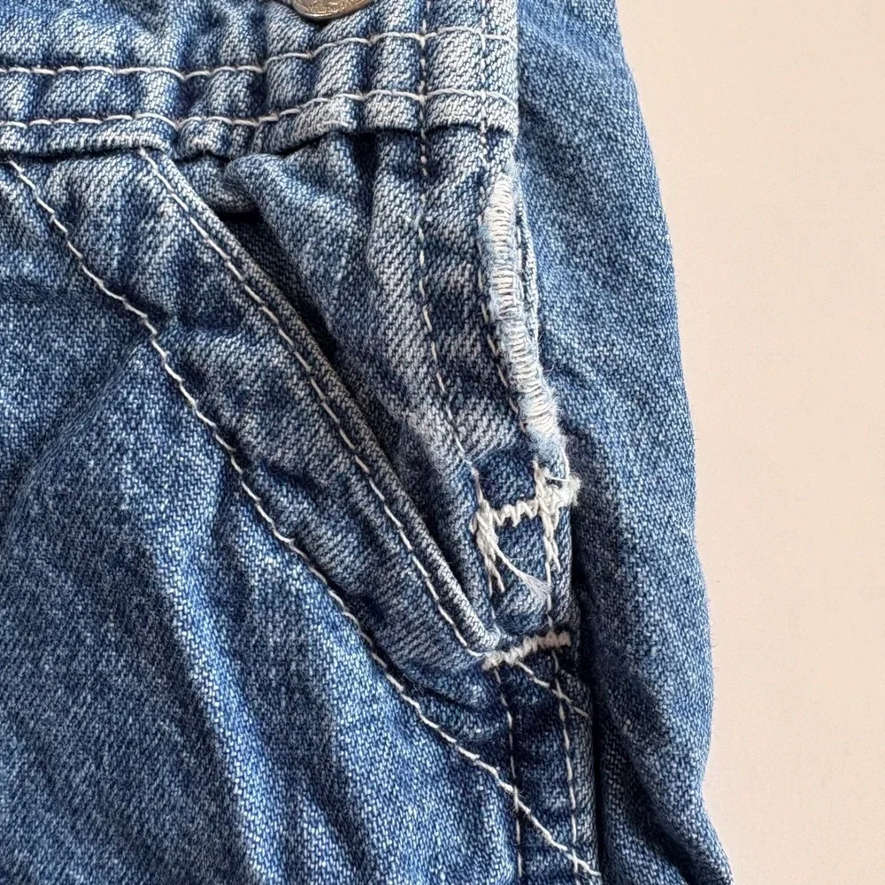 Oshkosh Bgosh‎ 18M Denim Shortalls Y2K Carpenter Blue Jean Overalls Medium Wash